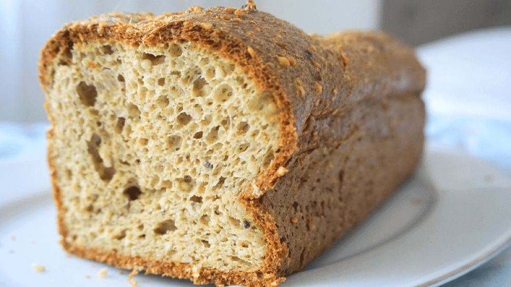 Afslankbrood van Griekse yoghurt, eieren en zaden