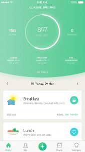 Lifesum app weergave