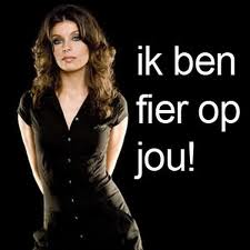 Evy zegt fier op jou aan het einde van de training