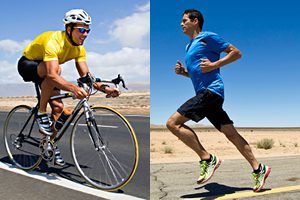 fietsen versus hardlopen