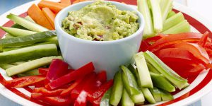 Groentesticks met guacamole