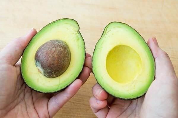 halve avocado