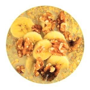 Havermoutpap met banaan en kaneel