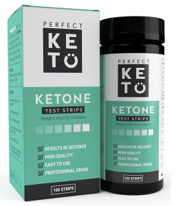 Ketostix Teststrips verpakking en flesje