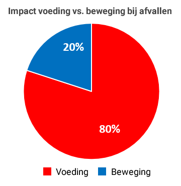 voeding beweging afvallen verhoudingen