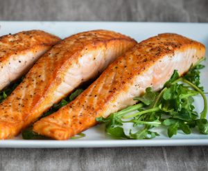 zalm uit de oven met citroen en dille